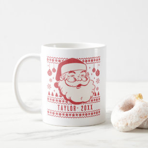 Mug Drôle Père Noël Custom Pickleball cadeau de Noël