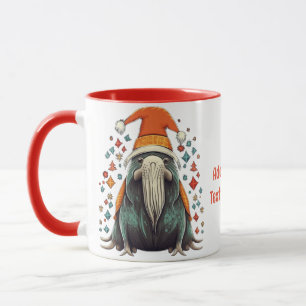 Mug Drôle Père Noël Walrus avec éclairage de Noël