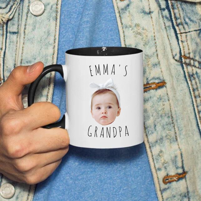 Mug Drôle personnalisé bébé photo visage (Créateur téléchargé)