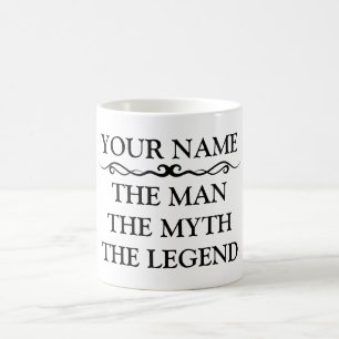 Mug Drôle Personnalisé L'Homme Le Mythe La Légende