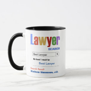 Mug Drôle personnalisé Meilleur cadeau Avocat