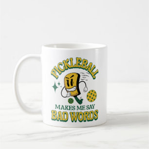Mug Drôle Pickleball Me Fait Dire Mauvais Mots Paddleb