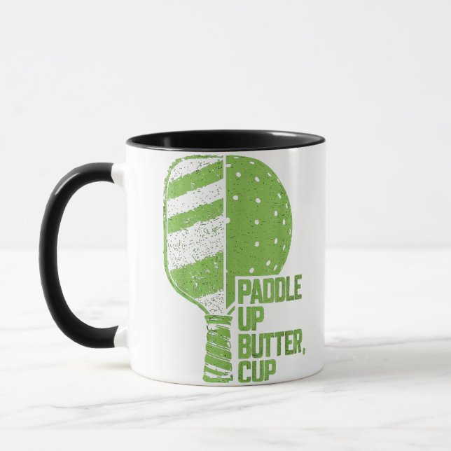 Mug Drôle Pickleball Paddle Up Butter Cup (Gauche)
