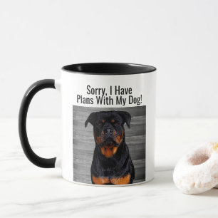 Mug Drôle Plans Rottweiler avec animal de chien