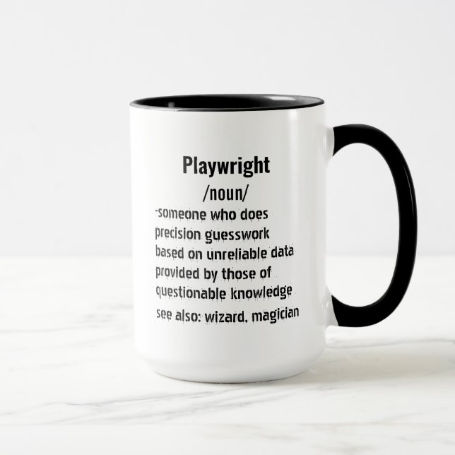 Mug drôle Playwright Définition cadeaux pour hommes fe (Droite)