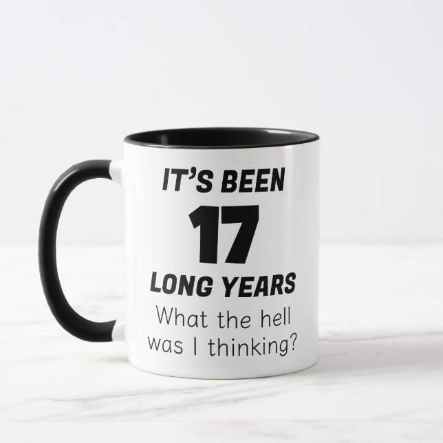 Mug drôle pour 17e anniversaire Cadeau sarcastique (Gauche)