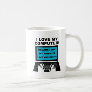 Mug drôle pour amis d'ordinateur