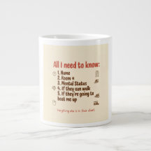 Mug drôle pour infirmière « Tout ce que j'ai besoi