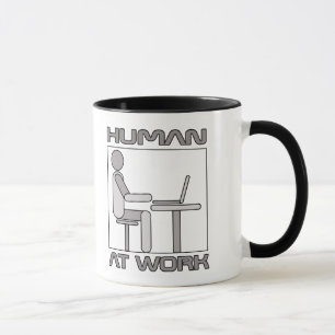 Mug drôle pour les humains du bureau au travail