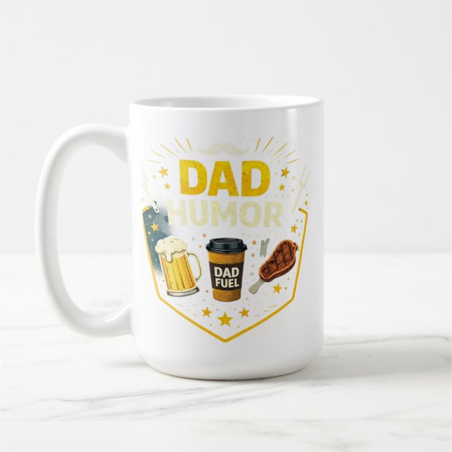 Mug drôle pour papa – Cadeau de mug café blague pa (Gauche)