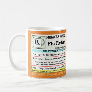 Mug Drôle Prescription RX Flu Medicine