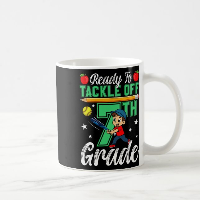Mug Drôle Prêt à s'attaquer à la 7e année Softll Ck à  (Droite)