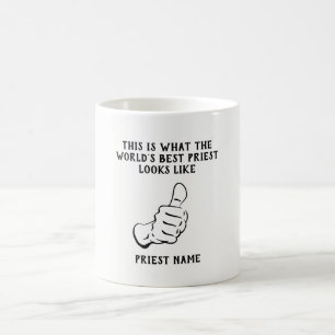 Mug Drôle Prêtre Cadeau Monde du meilleur incroyable n
