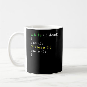 Mug Drôle Programmeur Informatique Manger Code Sommei