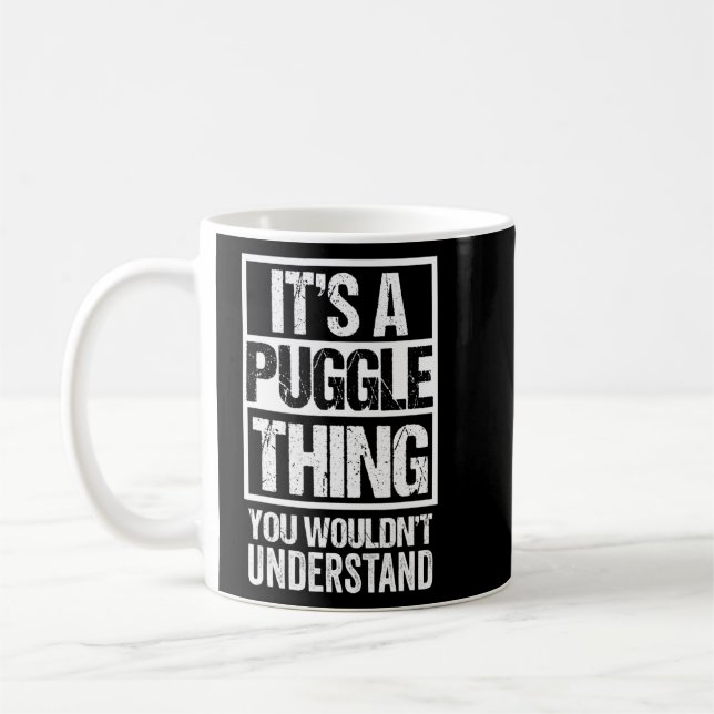 Mug Drôle Puggle Parent Citation Mixte Chien Breed (Gauche)
