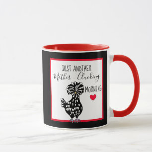 Mug Drôle Pun de poulet   Citation de poulet Humour du