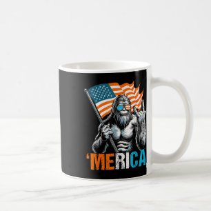 Mug Drôle Punk Rock Sasquatch Bigfoot Us Drapeau Meric