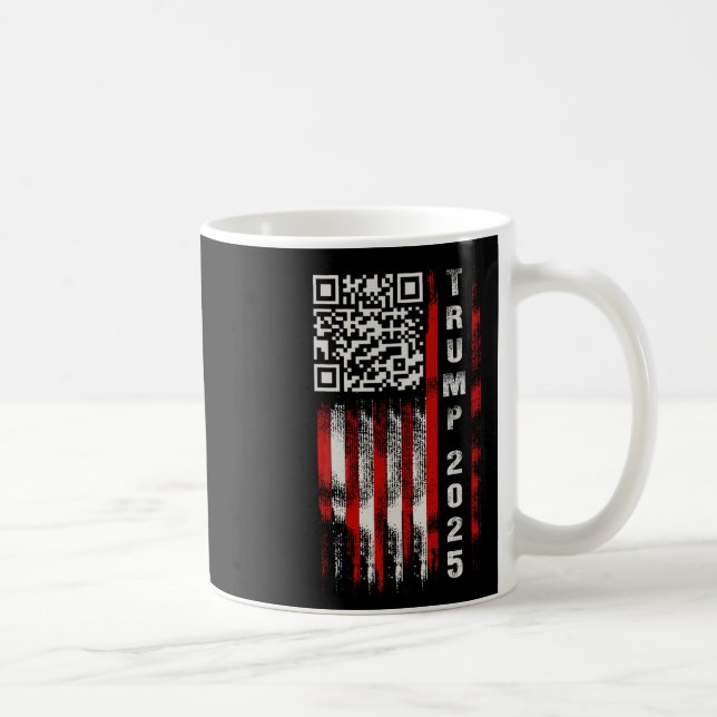 Mug Drôle Qr Donald Trump Dancing 4745 Code Vidéo (Droite)