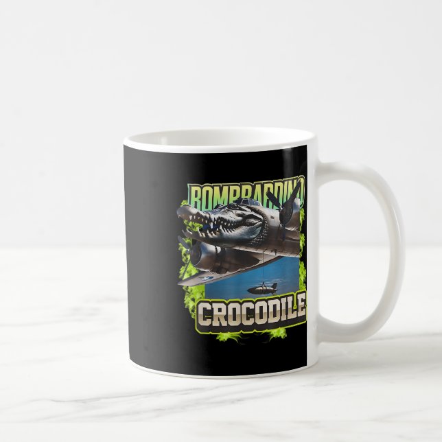 Mug Drôle Reptile Bombardiro Crocodilo Cerveau Rot, St (Droite)