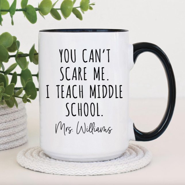 Mug Drôle Retour à l'école Cadeau, Enseignant du collè (Créateur téléchargé)