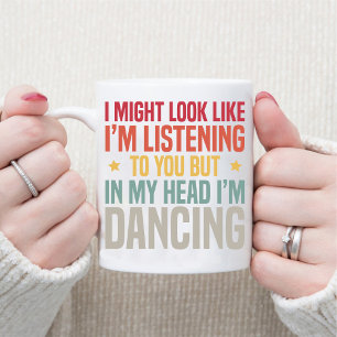Mug Drôle Retro Vintage Ballerina Dancer
