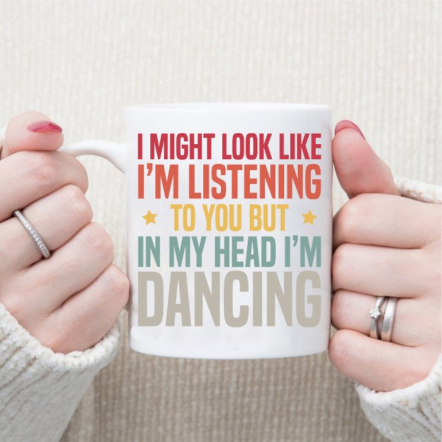 Mug Drôle Retro Vintage Ballerina Dancer (Funny Retro Vintage Ballerina Dancer Coffee Mug)