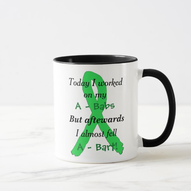 Mug drôle Rubans de sensibilisation à la maladie d (Droite)