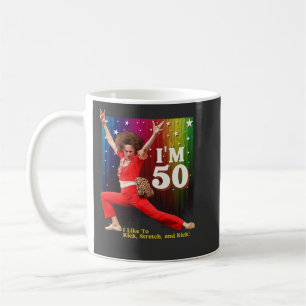Mug Drôle Sally O'Malley coup de pied & étirement pour