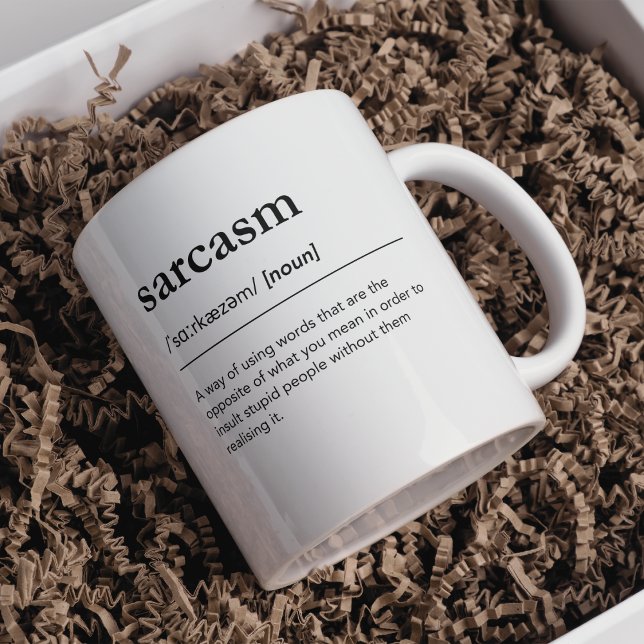 Mug Drôle sarcasme définition dictionnaire humoristiqu (Créateur téléchargé)