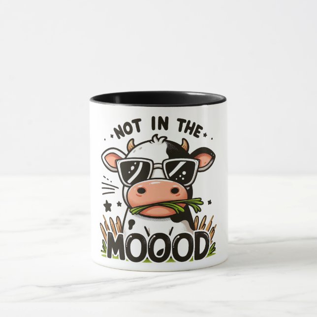Mug Drôle/Sarcastique animal dire/vache (Centre)