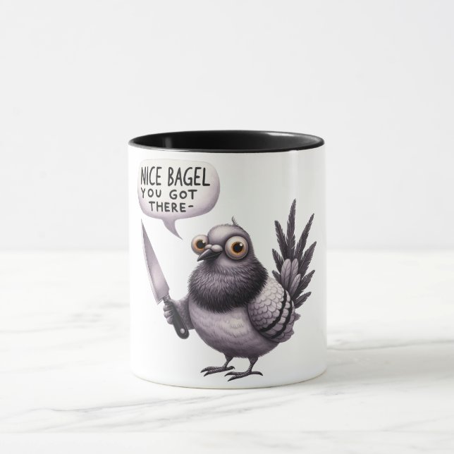 Mug Drôle/Sarcastique Animal Dit/Oiseau (Centre)
