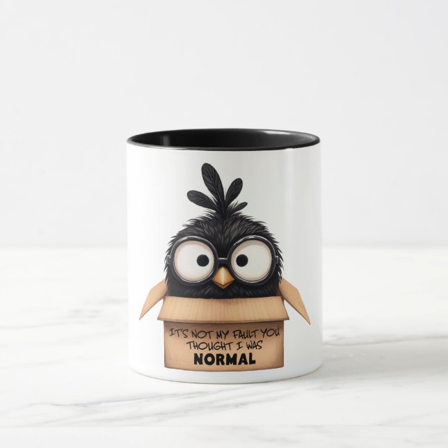Mug Drôle/Sarcastique Animal Dit/Oiseau (Centre)