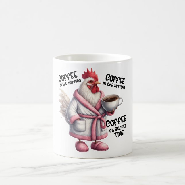 Mug Drôle/Sarcastique Paroles d'animaux/poulet (Centre)