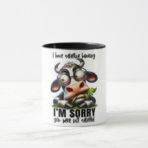 Mug Drôle/Sarcastique Paroles d'animaux/vache