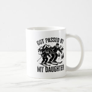 Mug Drôle Se Faire Pédaler Par Ma Fille Skiant Ski Pap