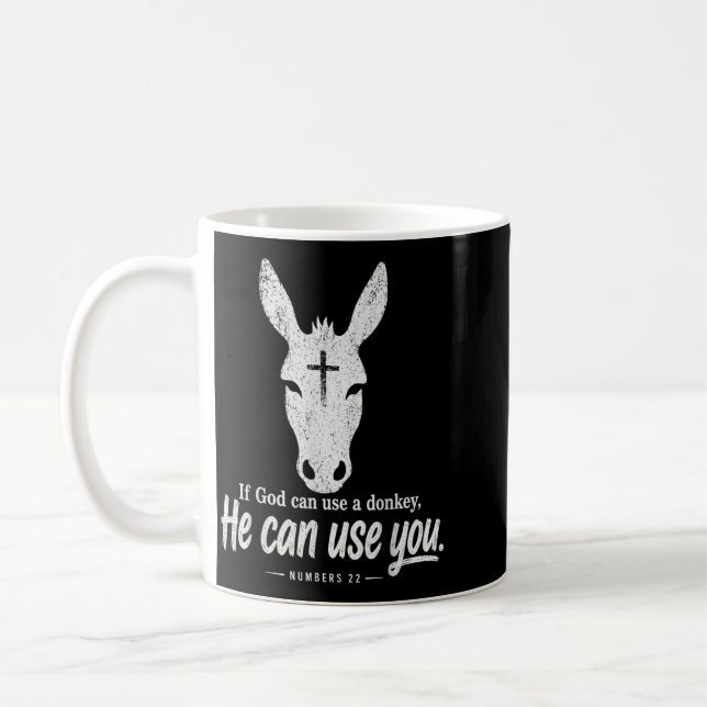 Mug Drôle si Dieu peut utiliser A Il peut vous utilise (Gauche)