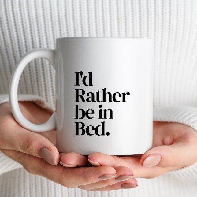 Mug Drôle Simple Typographie noir et blanc (Créateur téléchargé)