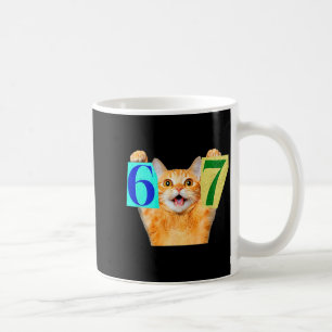 Mug Drôle Six Sept 67 Chat Mème Cadeau Pour Enfants Ge