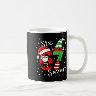 Mug Drôle Six Sept 67 Mème 6 7 Elfe Père Noël Noël Pa