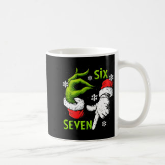 Mug Drôle Six Sept 67 Mème 6 7 Noël Elf Main Garçon