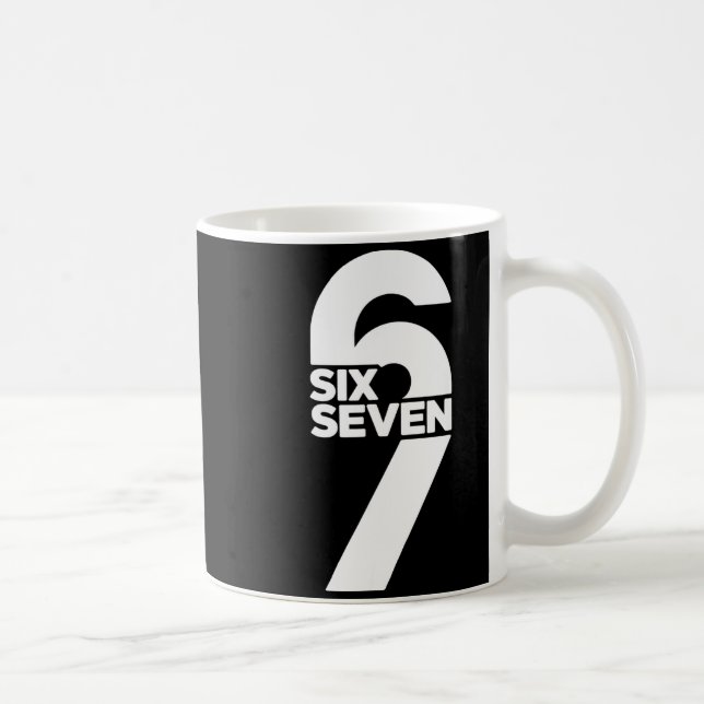 Mug Drôle Six Sept 6 7 Meme Dire Génération Alpha Argo (Droite)