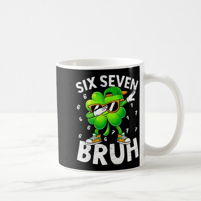 Mug Drôle six sept bruh st patricks day dabbing (Droite)