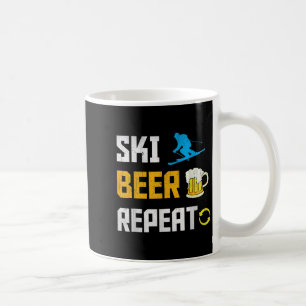 Mug Drôle Ski Bière Répéter Ski & Skieurs