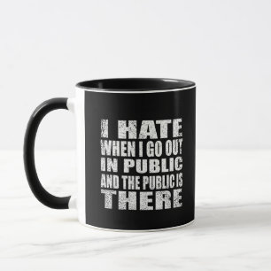 Mug Drôle slogan sarcastique humour adulte introverti