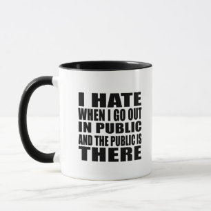 Mug Drôle slogan sarcastique humour adulte introverti
