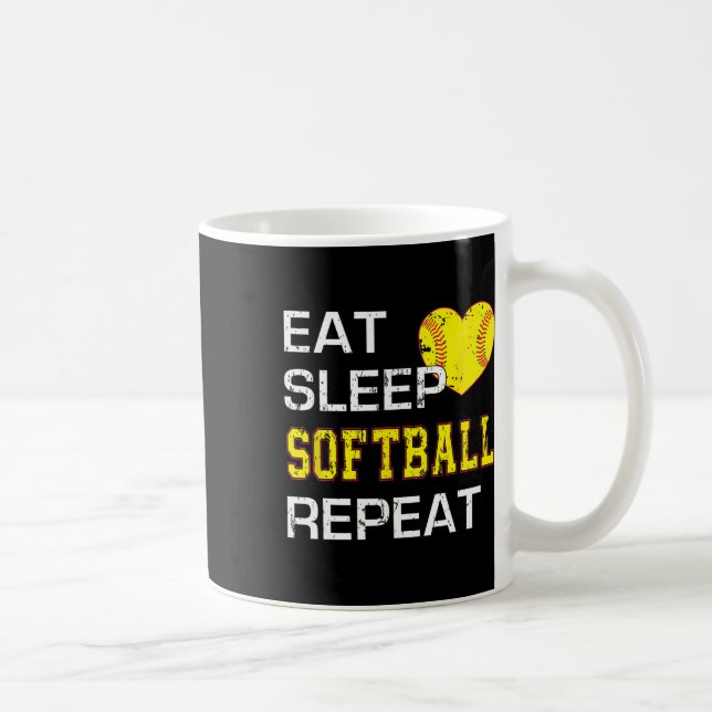 Mug Drôle Softll Manger Dormir Softll Répéter Pour Fil (Droite)