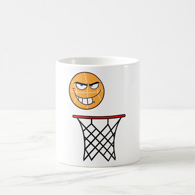 Mug Drôle souriant Basketball visage Dunking (Créateur téléchargé)