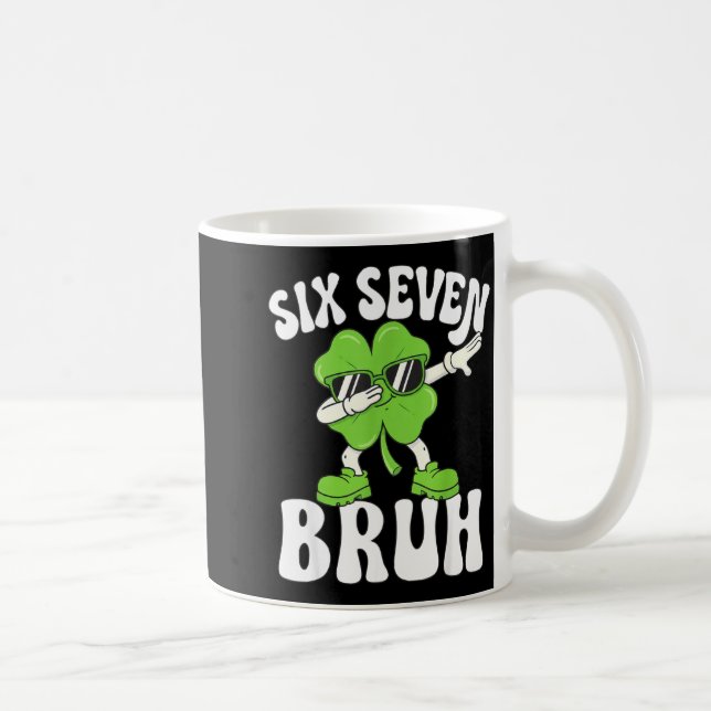 Mug Drôle St Patrick jour six sept mec trèfle 67 (Droite)