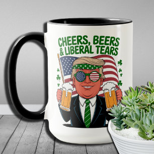 Mug Drôle St. Patrick's Day Cheers & Liberal Tears