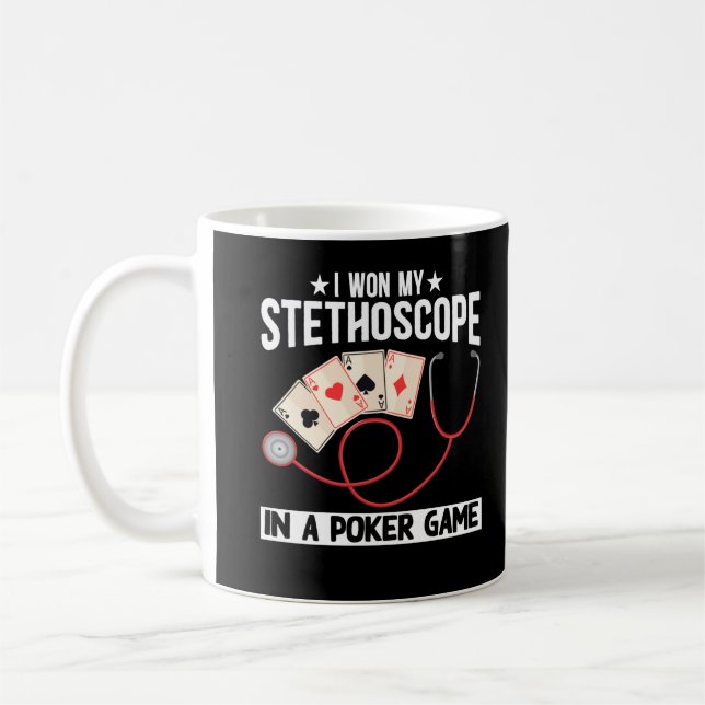 Mug Drôle Stethoscope Joke Nurse Doctor Hospital Humou (Gauche)